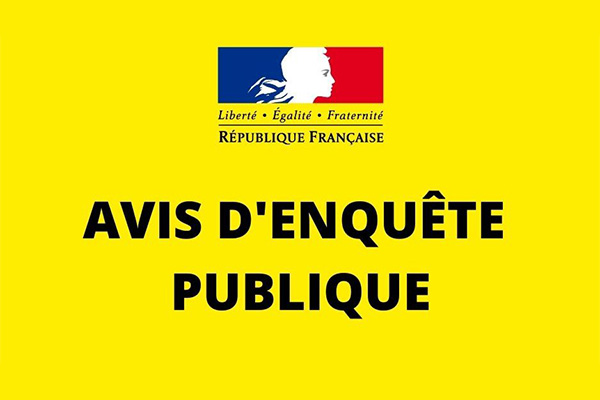 Enquête publique au titre du code de l'environnement